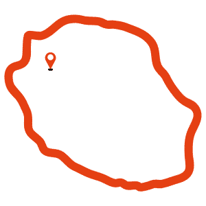 localisation de l'atelier sur l'ile de la réunion